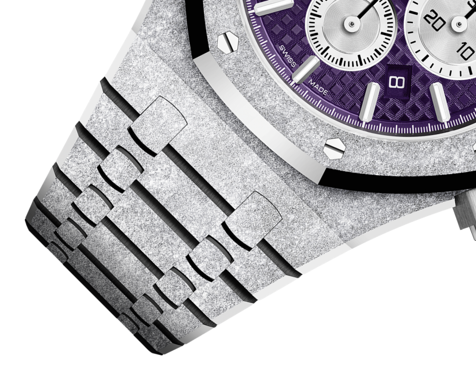ROYAL OAK FROSTED GOLD CHRONOGRAPH Plum purple Dial 41mm - LITELUX