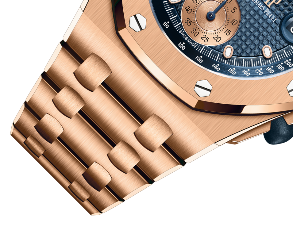OFFSHORE Pink Gold Blue Dial CHRONOGRAPH 42mm - LITELUX