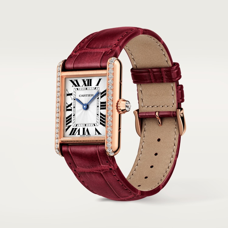 TANK LOUIS  Rose Gold Diamond 22mm - LITELUX