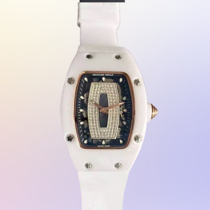 Richard Mille RM061 Men Around 50 40mm RM061-003 Hand Wind White - LITELUX