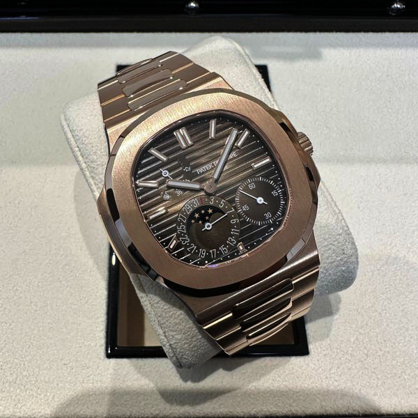 Nautilus 5712/1R-001 Moon Phase Rose Gold Watch 40mm - LITELUX