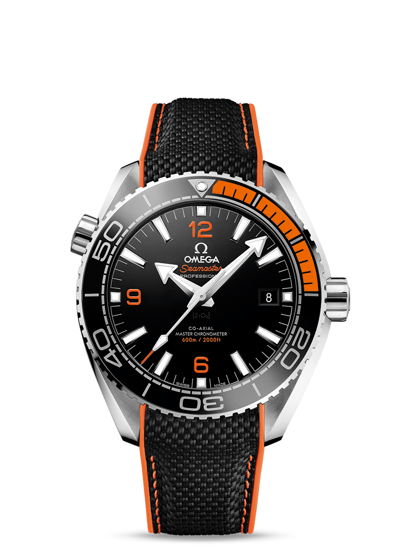 PLANET OCEAN 600M Black / Orange 43.5mm - LITELUX