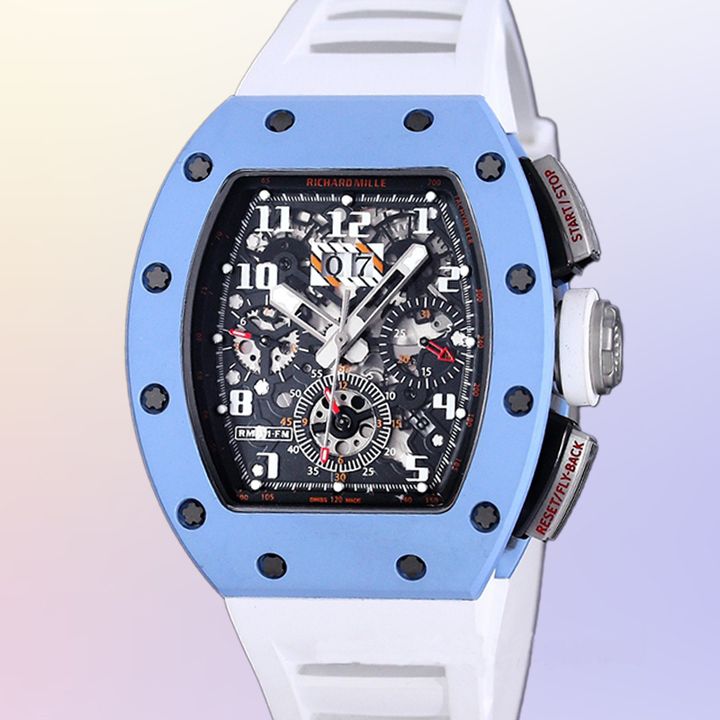 Richard Mille RM 010 RM 010-015 50 42mm Men Transparent Dial V1 - LITELUX