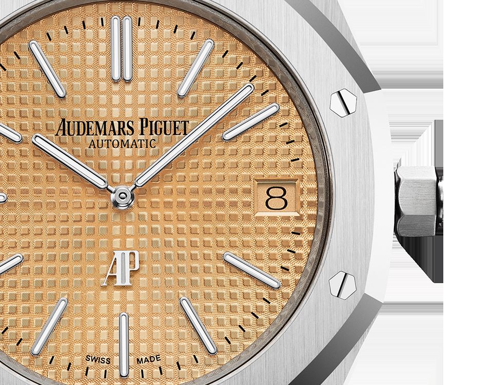 ROYAL OAK “JUMBO” EXTRA-THIN Pink Gold-toned Dial 39mm - LITELUX