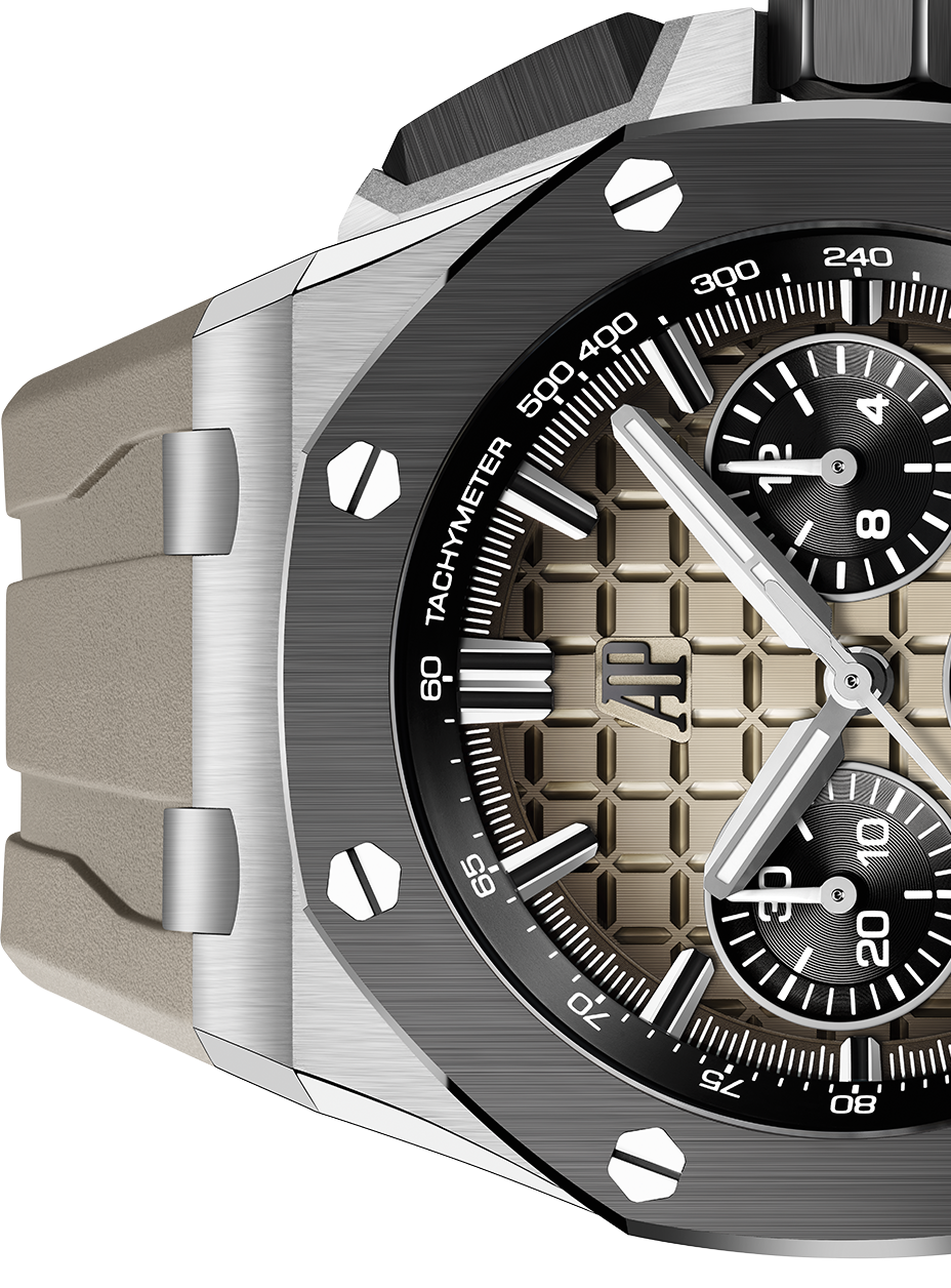 OFFSHORE  Smoked Light Brown Dial CHRONOGRAPH 43mm - LITELUX