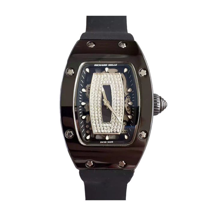 Richard Mille RM07-01 Around 31 45mm Ladies RM07-01-006 Black With Diamonds Dial Black - LITELUX