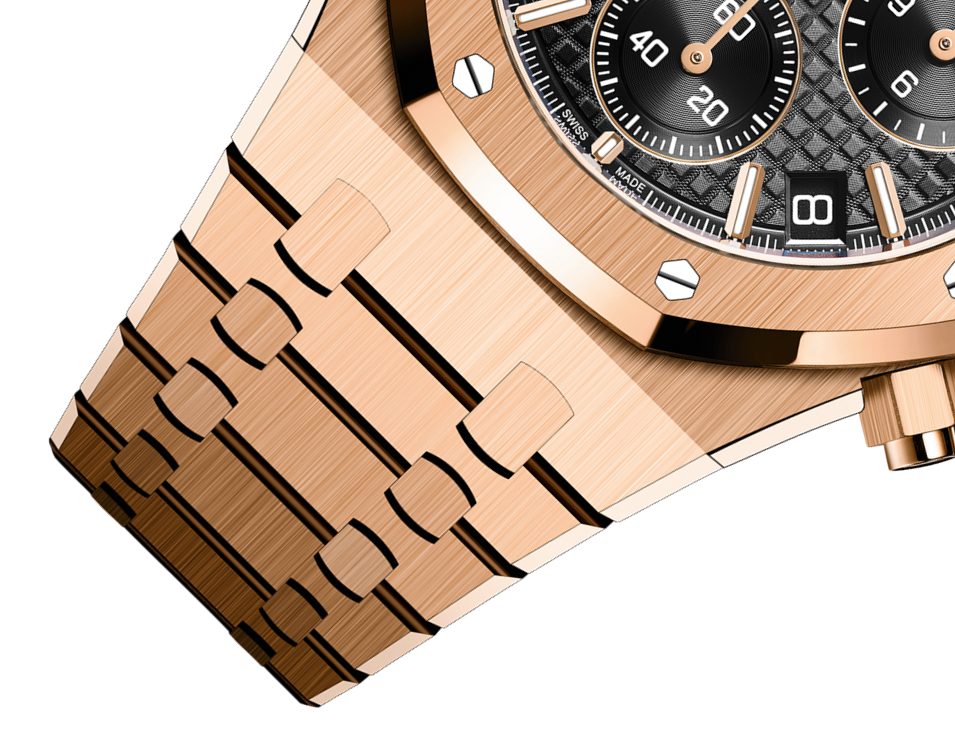 ROYAL OAK Pink Gold Black Dial CHRONOGRAPH 41mm - LITELUX