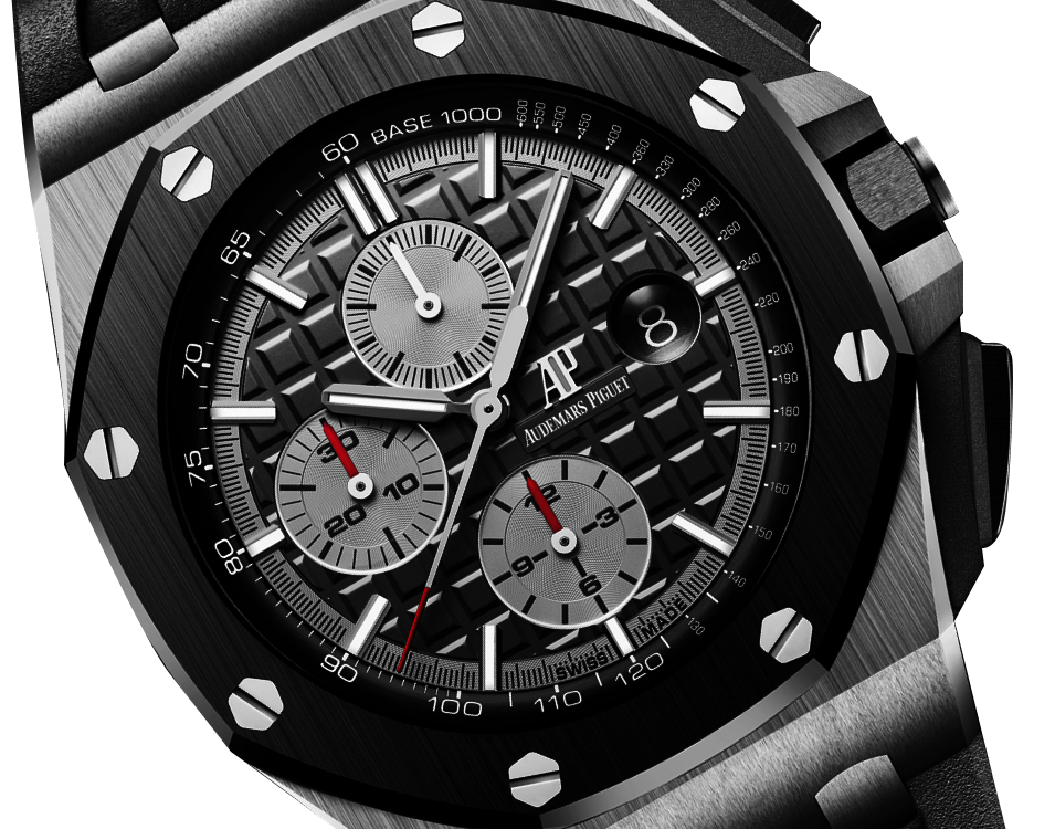OFFSHORE Black Dial CHRONOGRAPH 44mm - LITELUX