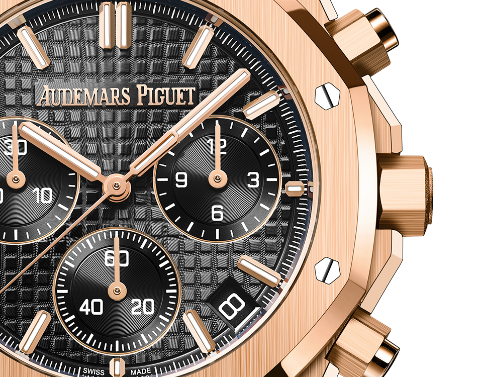ROYAL OAK Pink Gold Black Dial CHRONOGRAPH 41mm - LITELUX