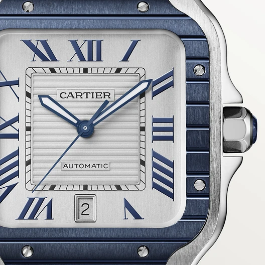 SANTOS Blue PVD Bezel 39.8mm - LITELUX