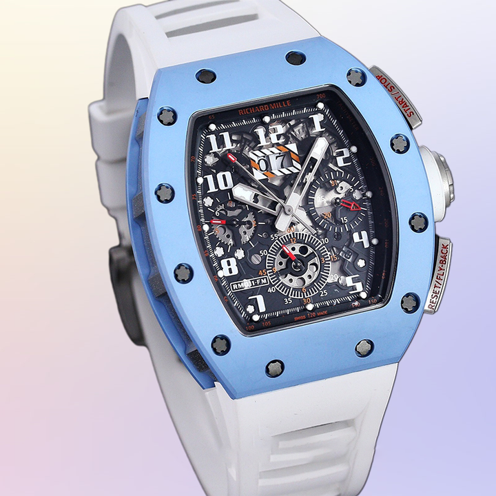 Richard Mille RM 010 RM 010-015 50 42mm Men Transparent Dial V1 - LITELUX