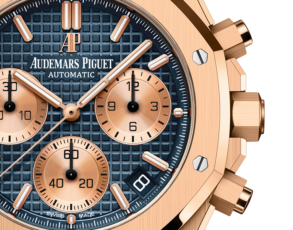 ROYAL OAK Pink Gold Blue Dial CHRONOGRAPH 41mm - LITELUX