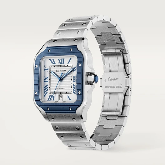 SANTOS Blue PVD Bezel 39.8mm - LITELUX