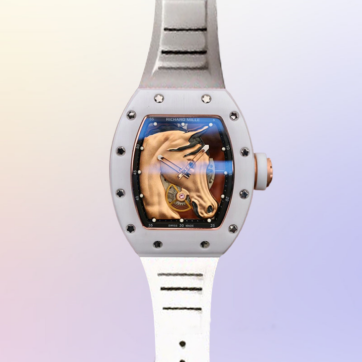 Richard Mille RM52-01 Men RM52-01-003 Around 50 43mm Silver Skull Dial Silver - LITELUX