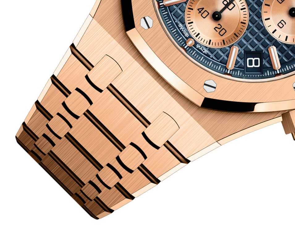 ROYAL OAK Pink Gold Blue Dial CHRONOGRAPH 41mm - LITELUX