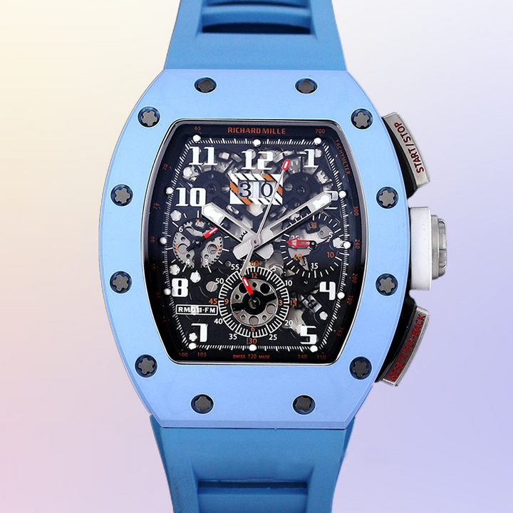 Richard Mille RM 010 Men 50 42mm RM 010-014 Automatic Transparent Dial - LITELUX