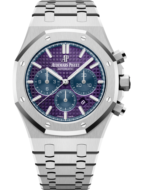 ROYAL OAK Plum purple dial CHRONOGRAPH 41mm - LITELUX