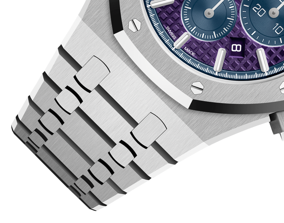 ROYAL OAK Plum purple dial CHRONOGRAPH 41mm - LITELUX