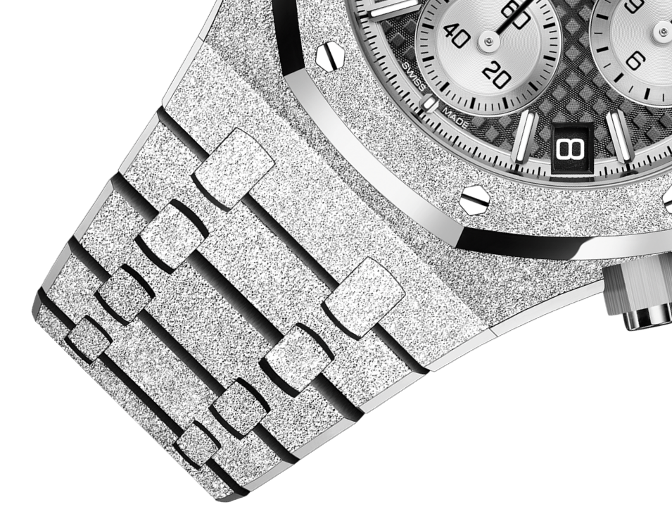 ROYAL OAK FROSTED GOLD CHRONOGRAPH Black Dial 41mm - LITELUX