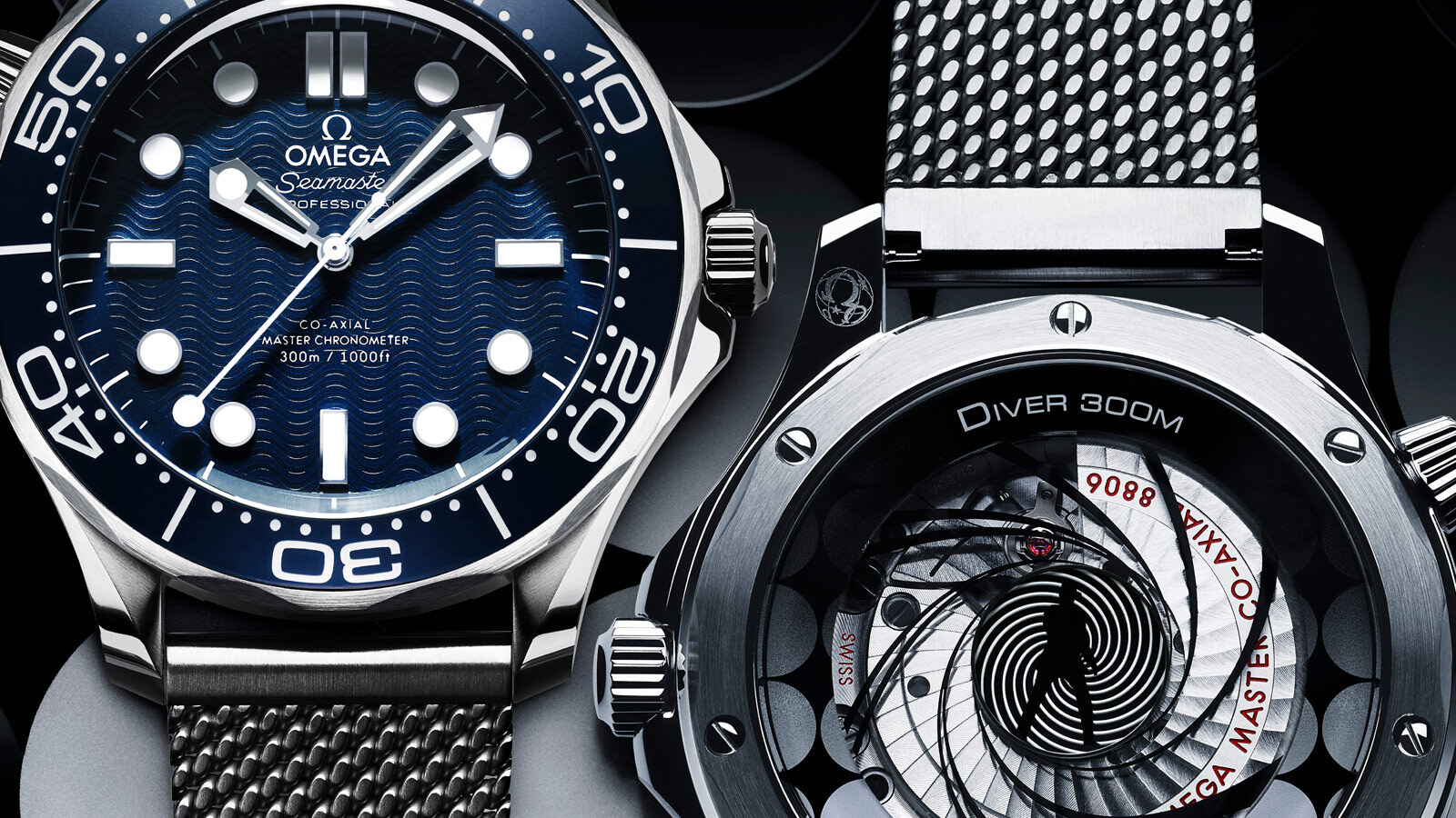 300m diving watch 42mm Master Chronometer James Bond 60th Anniversary Watch - LITELUX