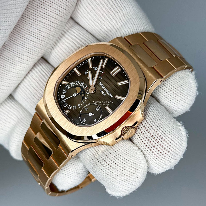 Nautilus 5712/1R-001 Moon Phase Rose Gold Watch 40mm - LITELUX
