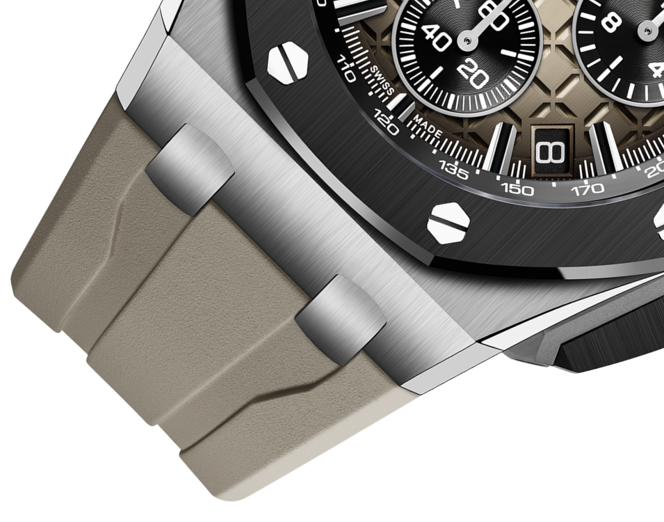 OFFSHORE  Smoked Light Brown Dial CHRONOGRAPH 43mm - LITELUX