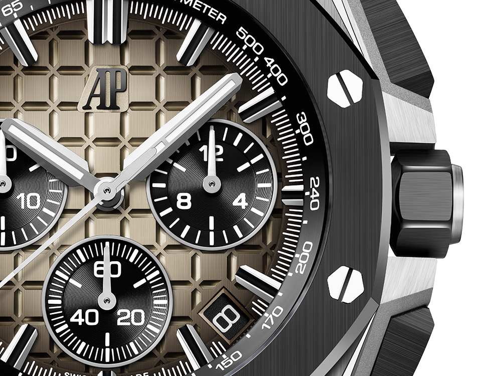OFFSHORE  Smoked Light Brown Dial CHRONOGRAPH 43mm - LITELUX