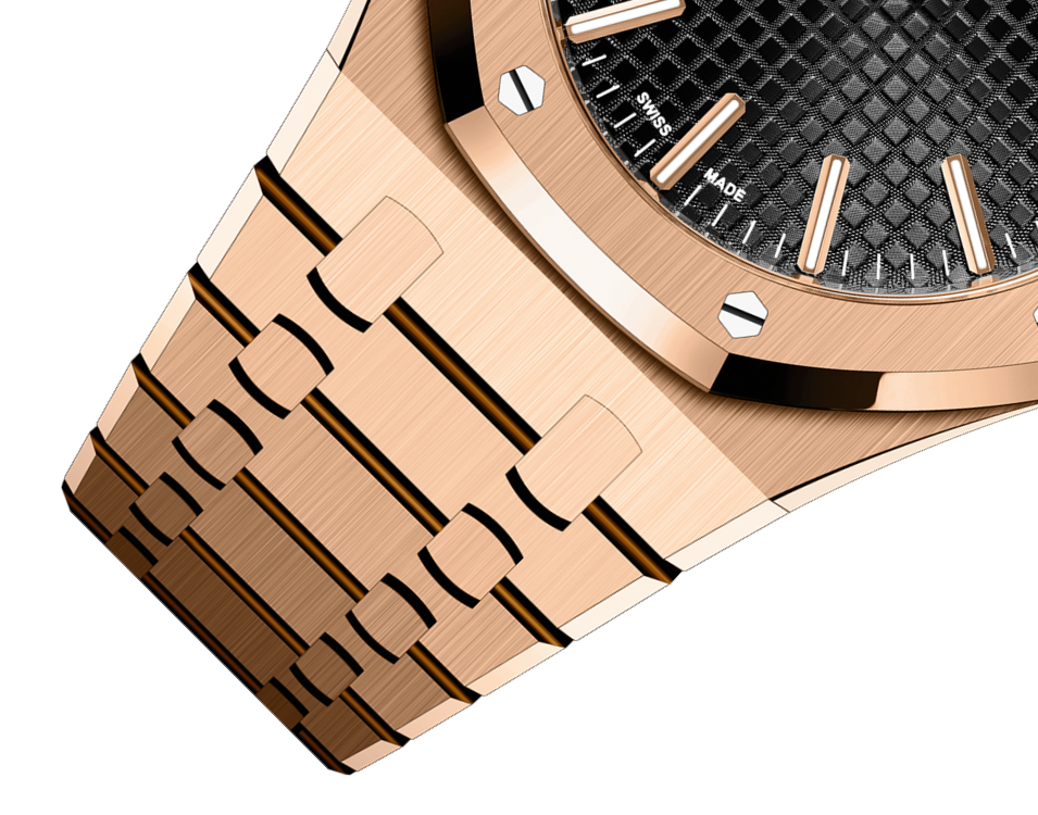 ROYAL OAK Pink Gold Black Dial 41mm - LITELUX