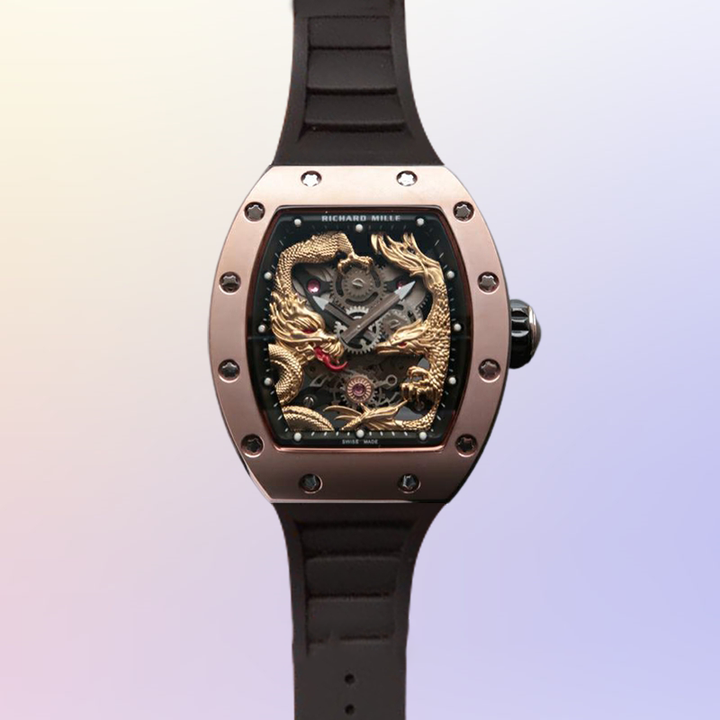 Richard Mille RM52-02 Around 50 42mm RM52-02-006 Men Horse Head Skeleton Dial Mechanical - LITELUX