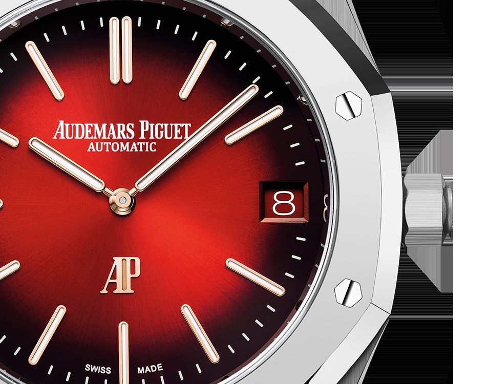 ROYAL OAK “JUMBO” EXTRA-THIN Smoked Burgundy Dial 39mm - LITELUX