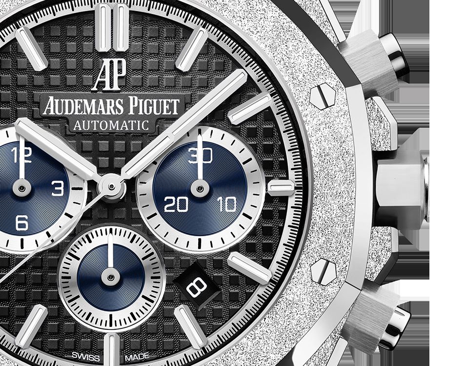 ROYAL OAK FROSTED CHRONOGRAPH Black Dial 41mm - LITELUX