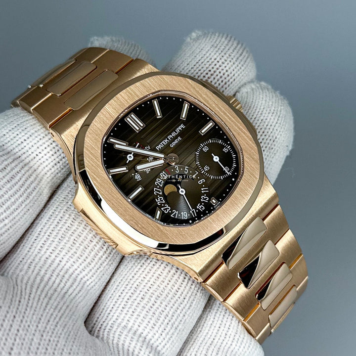 Nautilus 5712/1R-001 Moon Phase Rose Gold Watch 40mm - LITELUX