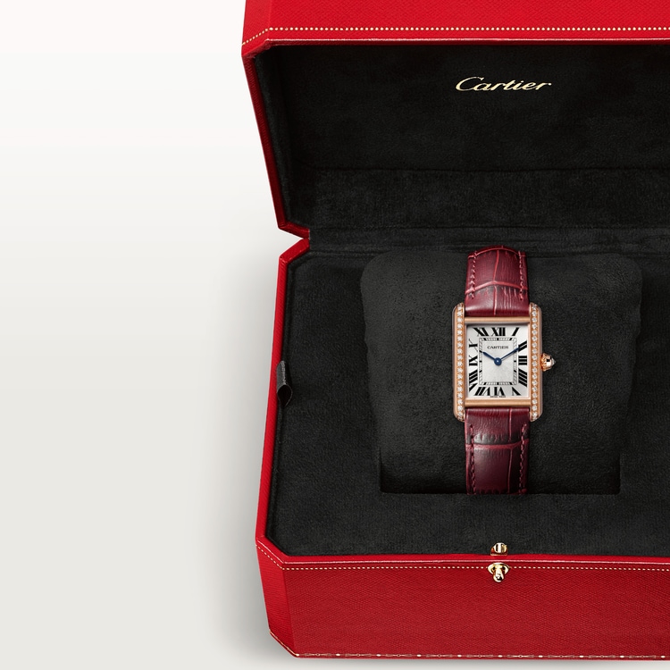 TANK LOUIS  Rose Gold Diamond 22mm - LITELUX
