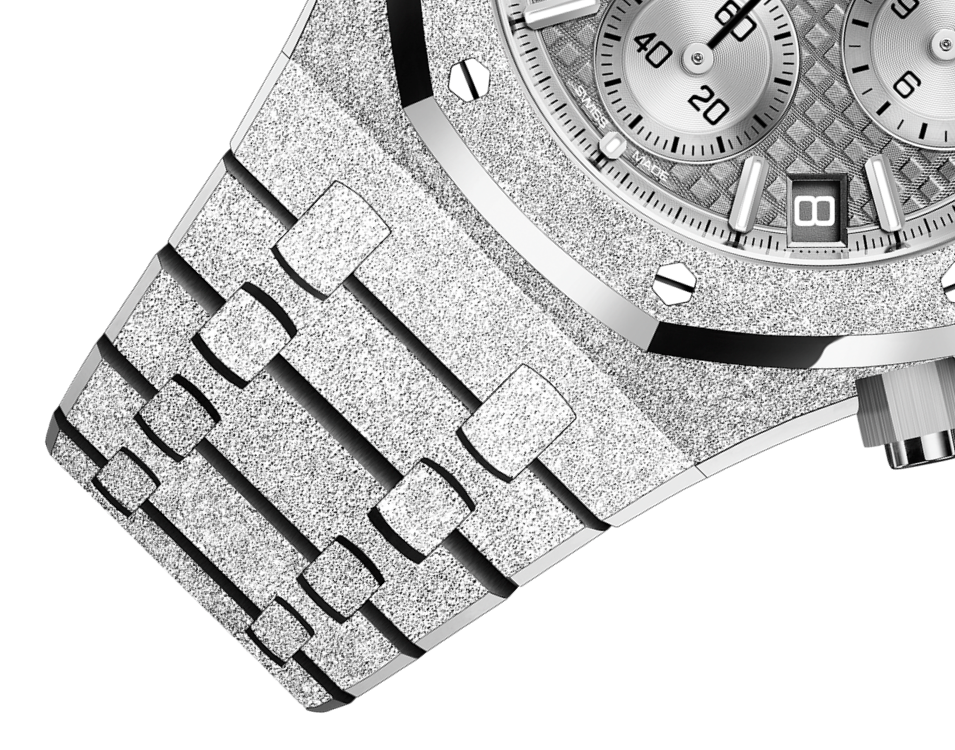 ROYAL OAK FROSTED GOLD CHRONOGRAPH Grey Dial 41mm - LITELUX