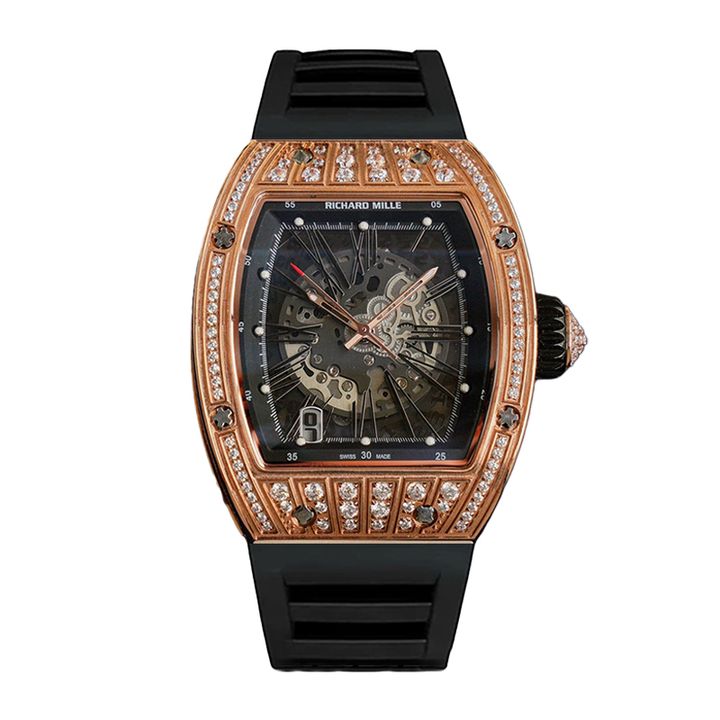 Richard Mille RM51-02 RM51-02-010 Ladies Around 48 40mm Diamond Paved Dial Mechanical - LITELUX