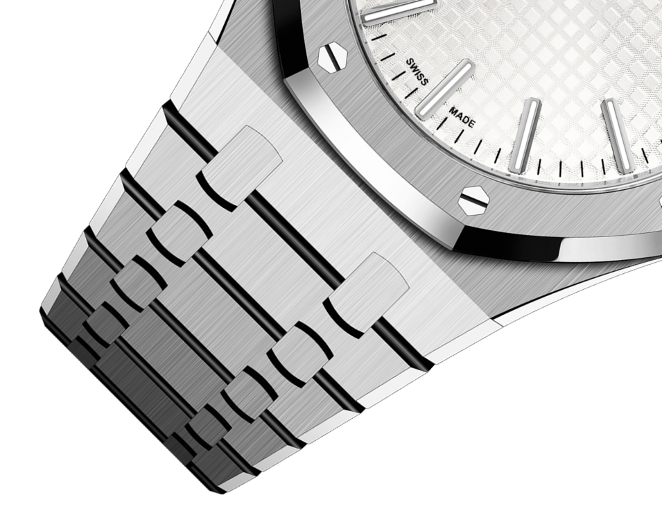 ROYAL OAK Silver-Toned Dial 41mm - LITELUX