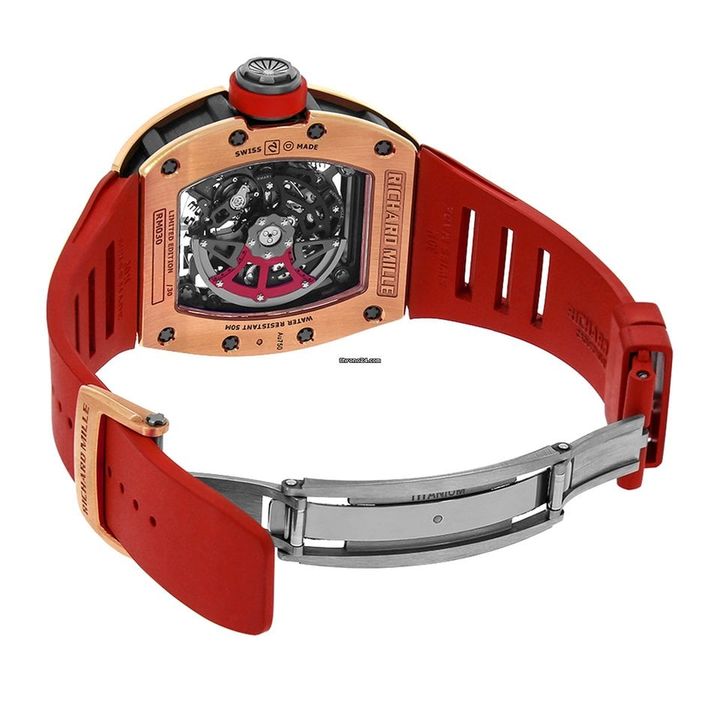 Richard Mille RM 030 Limited Edition 18K Rose Gold & Titanium Transparent Dial - LITELUX