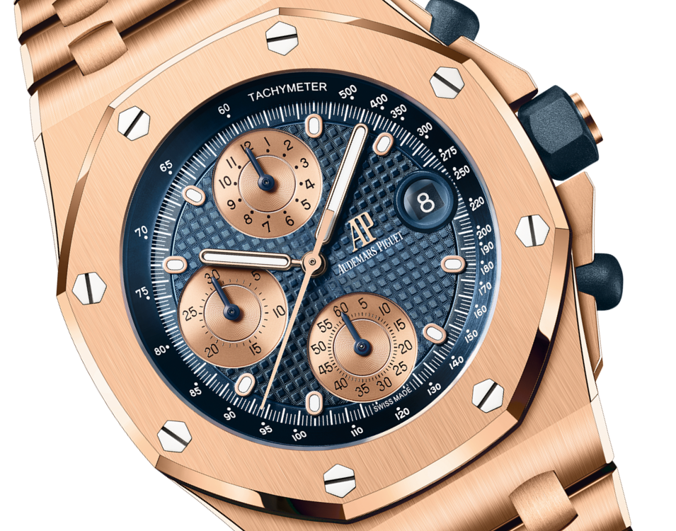 OFFSHORE Pink Gold Blue Dial CHRONOGRAPH 42mm - LITELUX