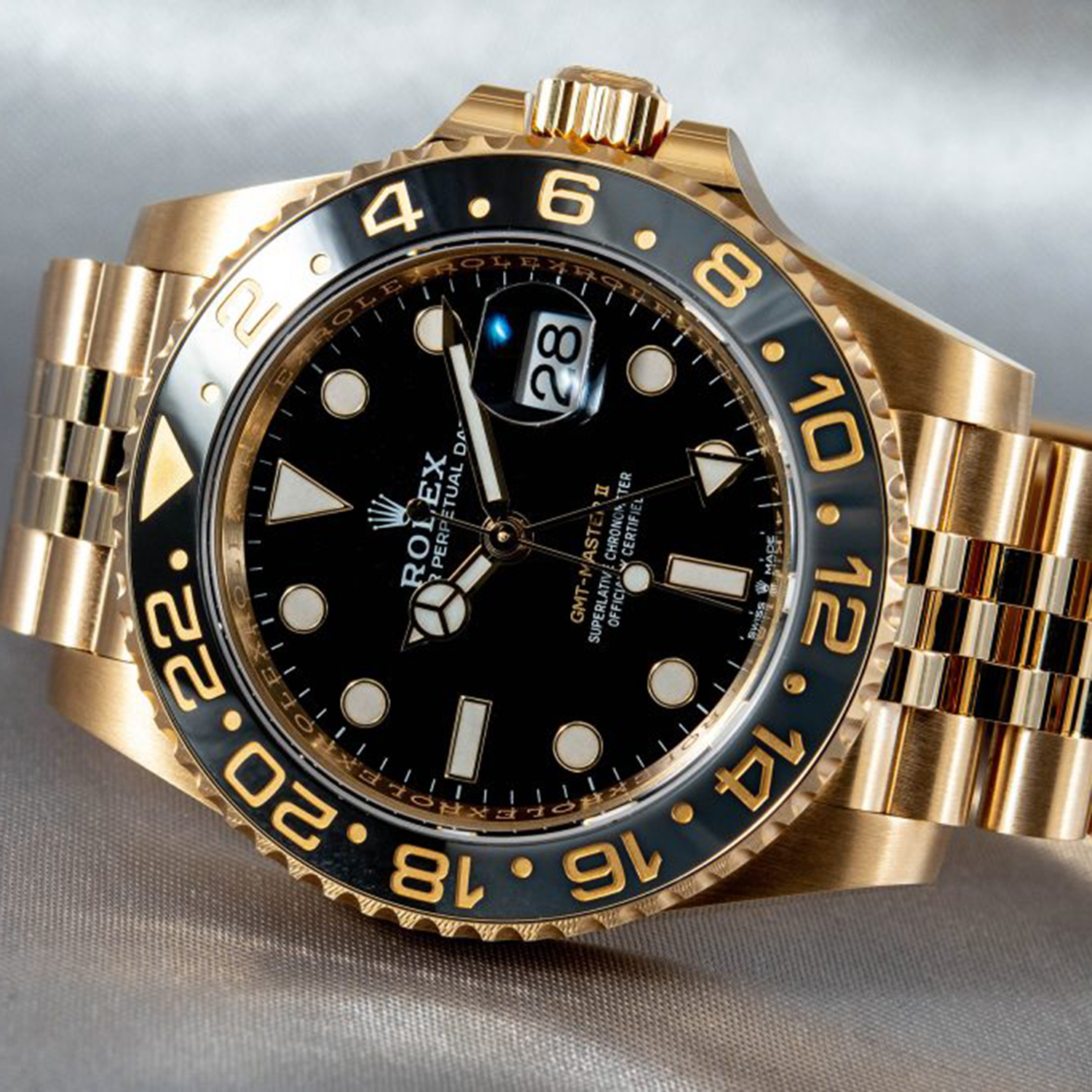 Rolex GMT-Master II NEW RELEASE 2023 Jubilee 18ct Yellow Gold 126718GRNR-0001 - LITELUX