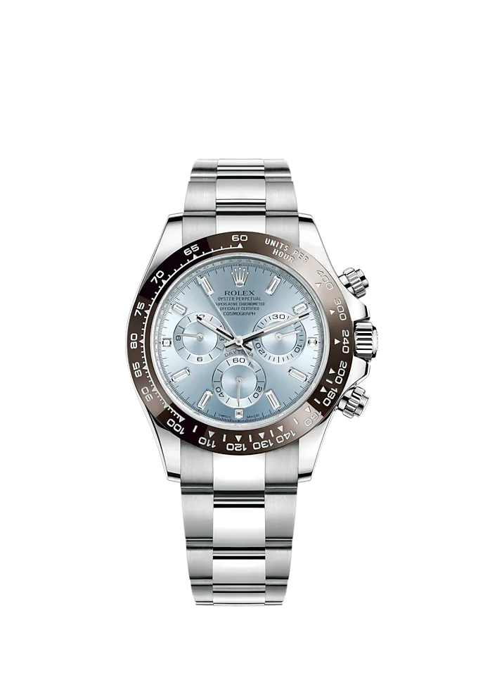 Rolex Cosmograph Daytona 40mm Platinum Ice-Blue Dial m116506-0002 Unworn - LITELUX
