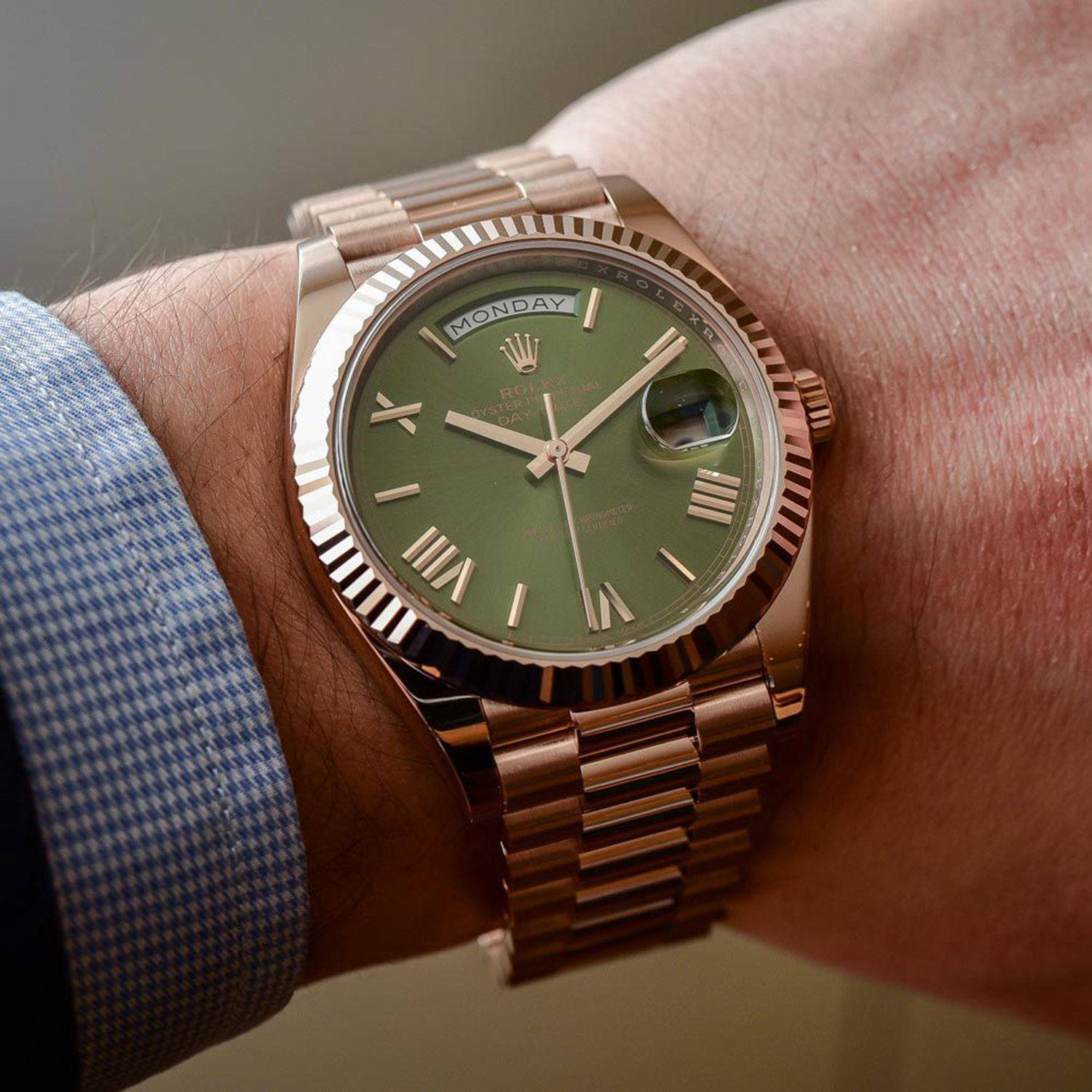 Rolex Day-Date President 40mm 18ct Everose Gold 228235-0025 Unworn - LITELUX