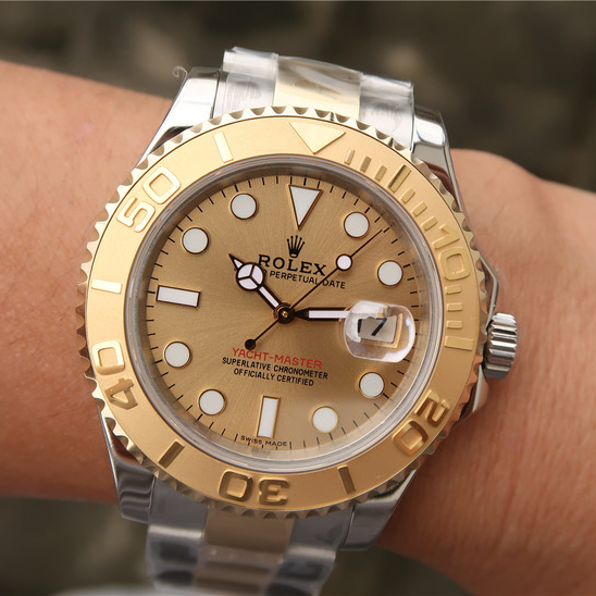 Yacht-Master 1 Goldmix ( Gold & Blue Dial ) Stainless Steel 40mm - LITELUX