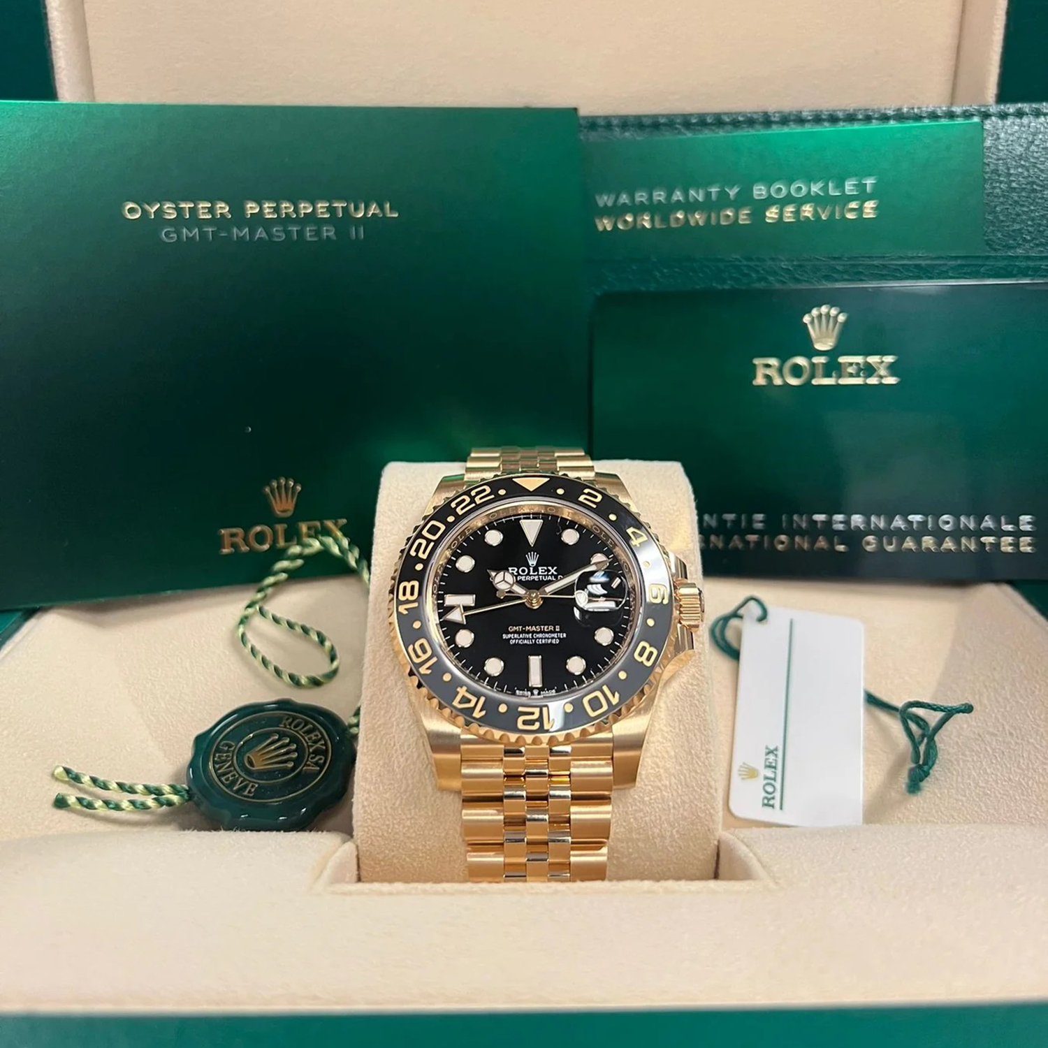 Rolex GMT-Master II NEW RELEASE 2023 Jubilee 18ct Yellow Gold 126718GRNR-0001 - LITELUX