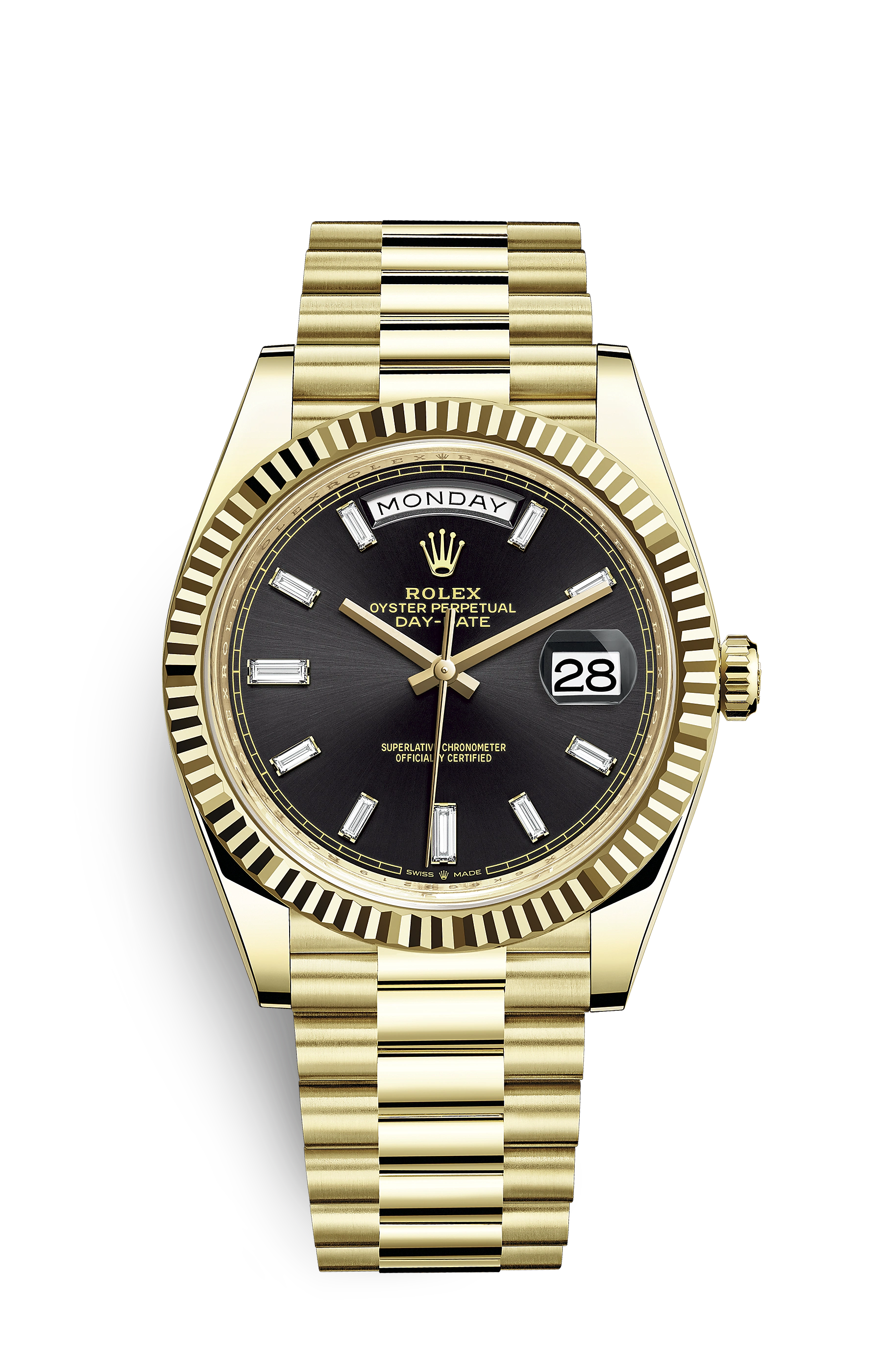 Rolex Day-Date Oyster 40 mm Yellow Gold Green Dial 228238 - LITELUX