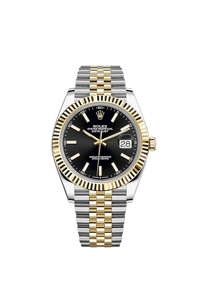 Rolex Datejust 41 Two Tone Oystersteel and yellow gold Black Dial 126333-0014 - LITELUX