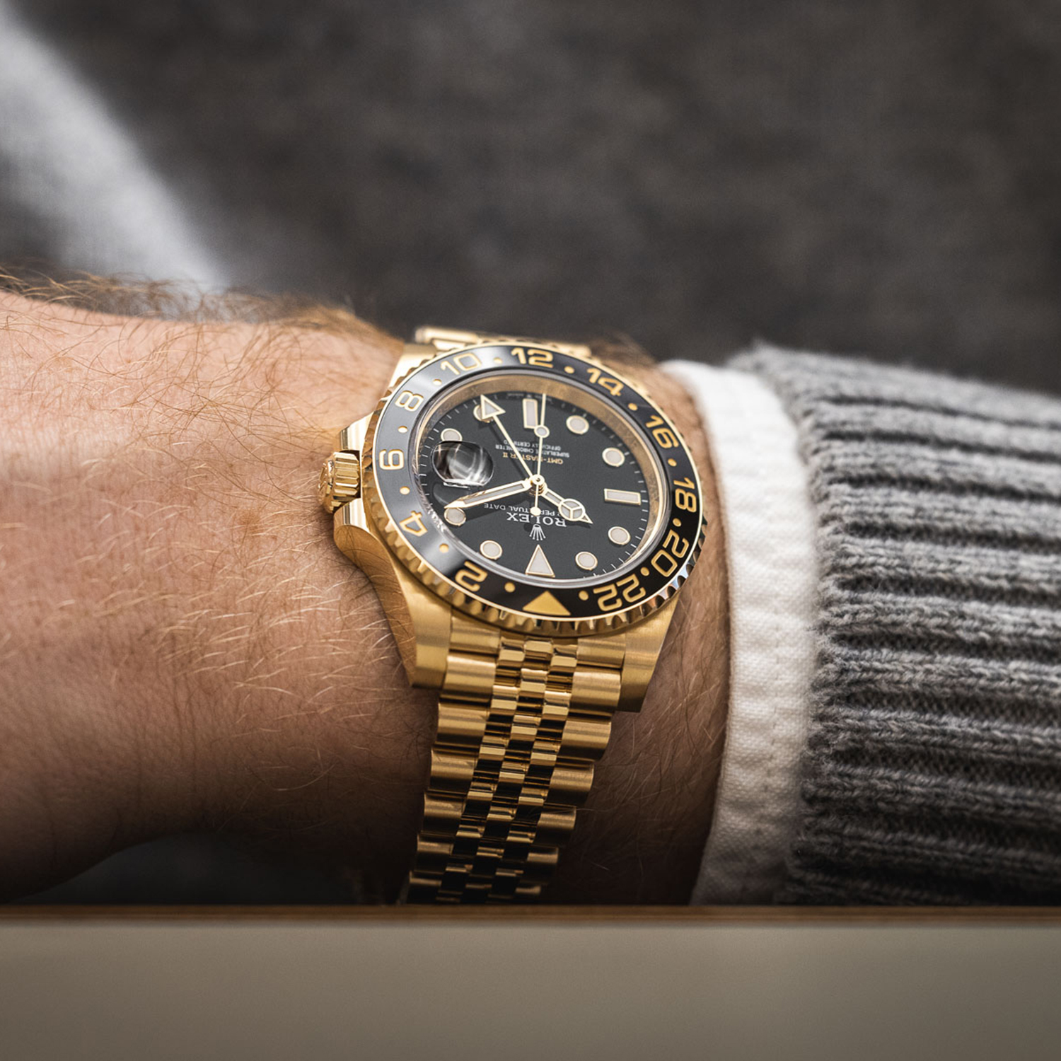 Rolex GMT-Master II NEW RELEASE 2023 Jubilee 18ct Yellow Gold 126718GRNR-0001 - LITELUX