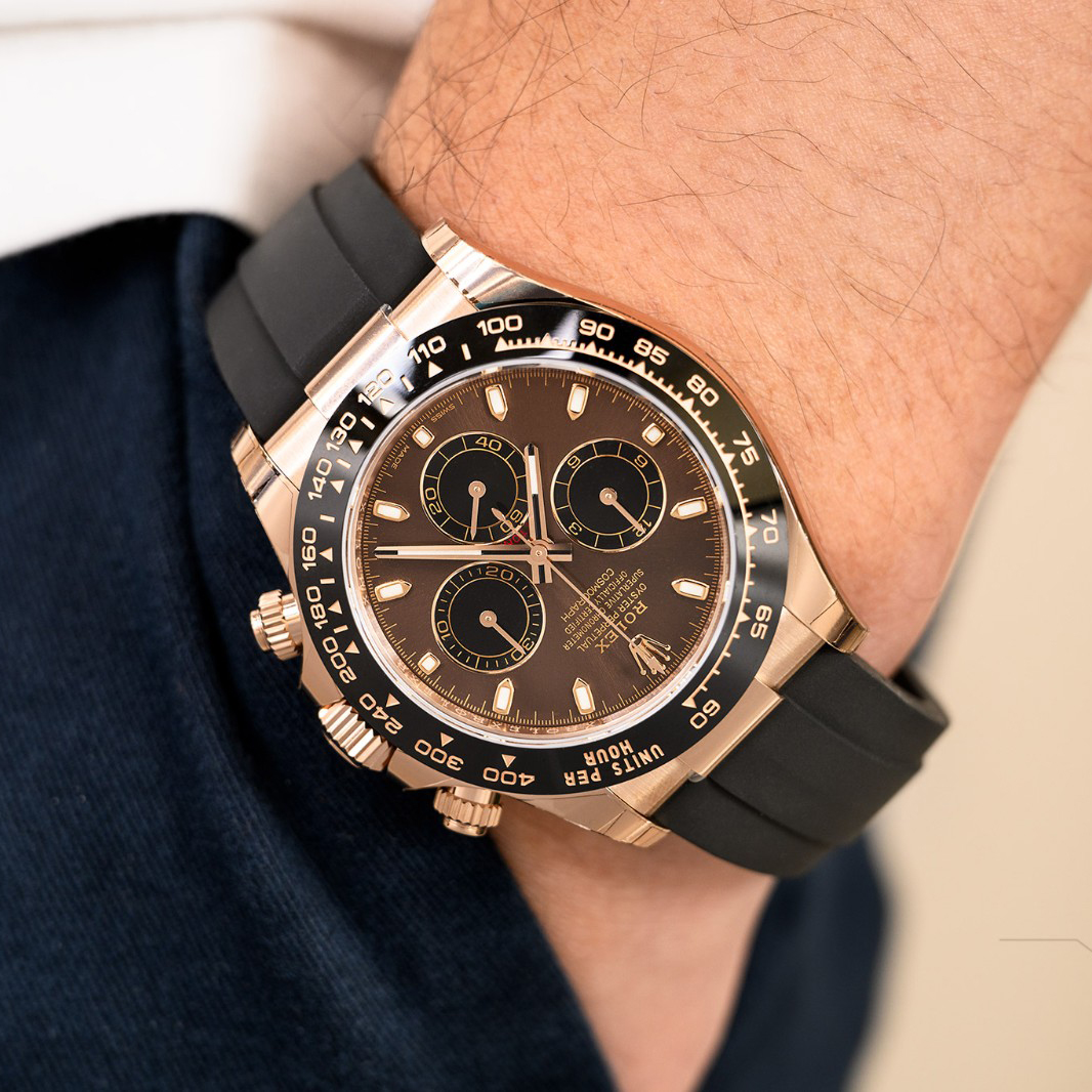 Rolex Cosmograph Daytona Everose Gold Chocolate Oysterflex M116515LN-0041 - LITELUX