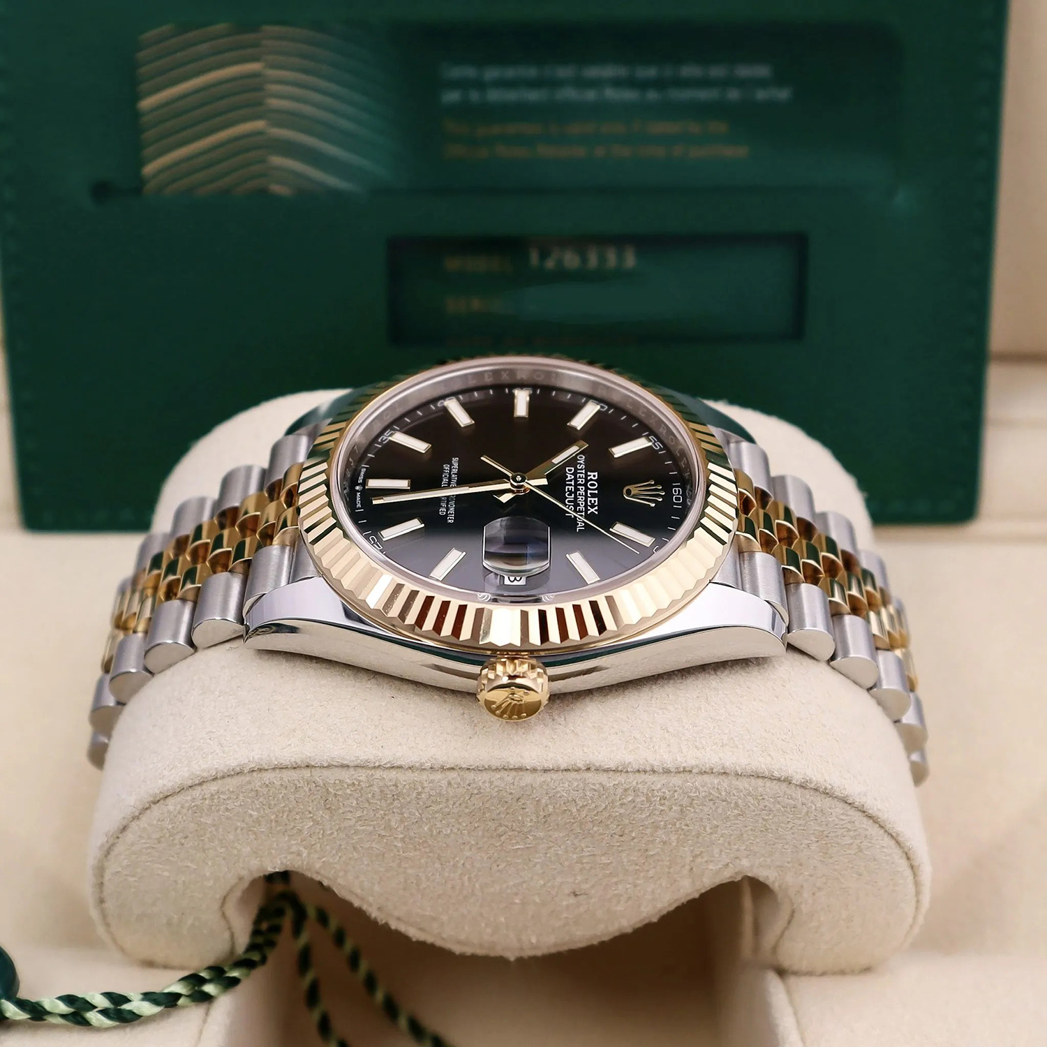Rolex Datejust 41 Two Tone Oystersteel and yellow gold Black Dial 126333-0014 - LITELUX
