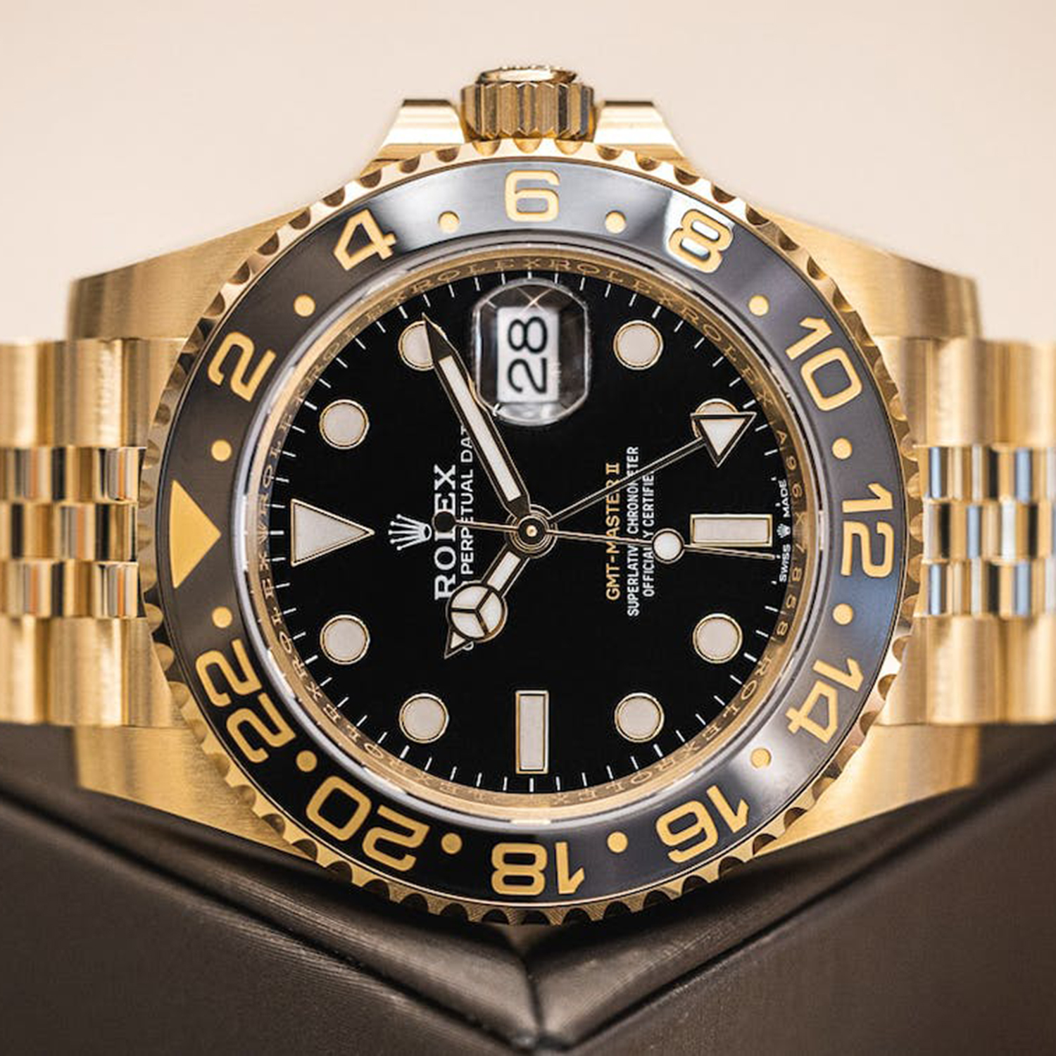 Rolex GMT-Master II NEW RELEASE 2023 Jubilee 18ct Yellow Gold 126718GRNR-0001 - LITELUX