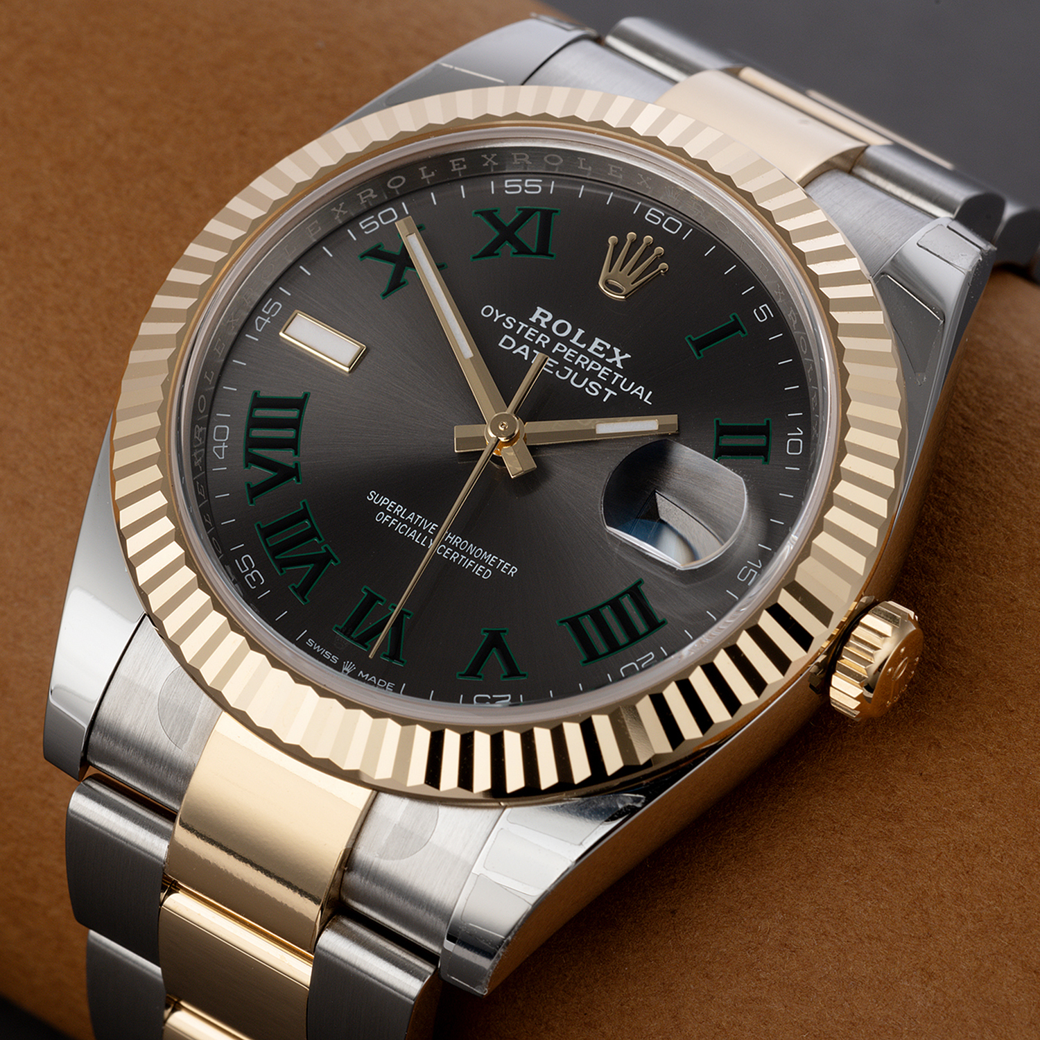 Rolex Oyster Perpetual Datejust 41 Two-tone Wimbledon Watch 126333-0019 Unworn - LITELUX